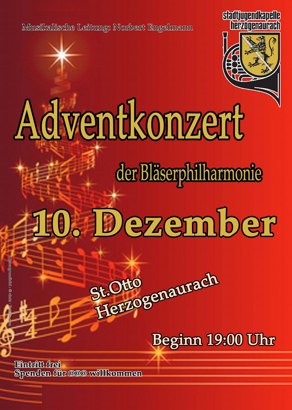 Plakat Adventskonzert Bläßerphilharmonie