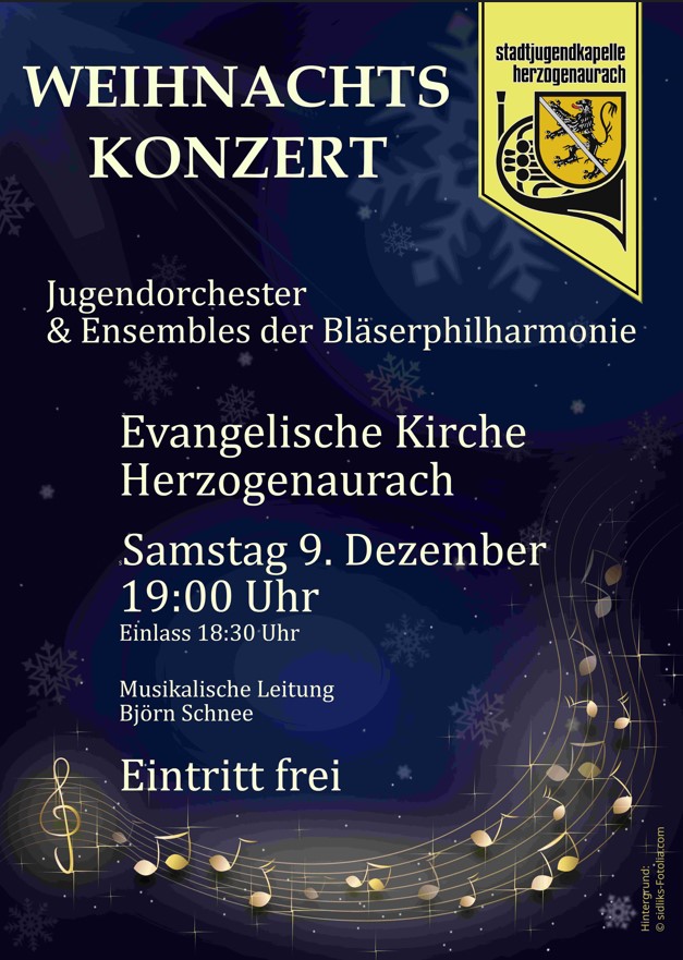 Weihnachtskonzert Jugendorchester & Ensembles der Bläserphilharmonie